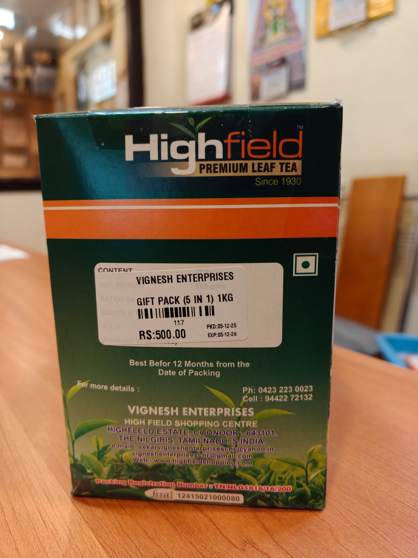 5 types Tea Gift Box